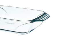 Pyrex Irresistible Rechteckiger Bräter aus ultrabeständigem Glas mit praktischem Griff