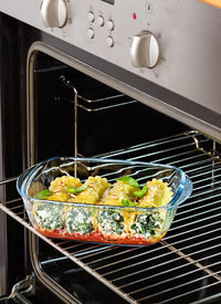 Pyrex Cook & Heat rechteckig Glas Frischhaltedose mit Deckel für Mikrowelle