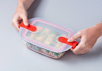 Pyrex Cook & Heat quadratisch Glas Frischhaltedose mit Deckel für Mikrowelle
