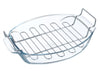 Pyrex Irresistible Ovaler Bräter aus ultrabeständigem Glas mit praktischem Griff 40x28 cm