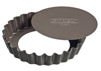 Pyrex asimetriA Set mit 4 Törtchenformen aus Metall mit abnehmbarem Boden - 10 cm