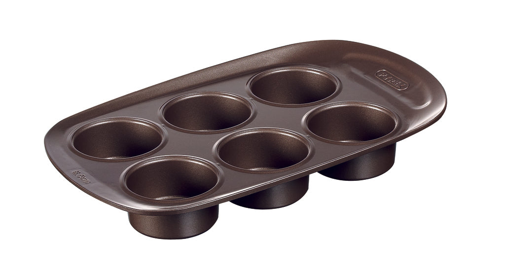 Pyrex asimetriA Form für 6 Muffins aus Metall mit praktischem Handgriff