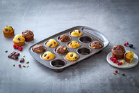 Pyrex asimetriA Form für 12 Muffins aus Metall mit praktischem Handgriff