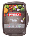 Pyrex asimetriA Backblech aus Metall mit praktischem Handgriff 35x27 cm